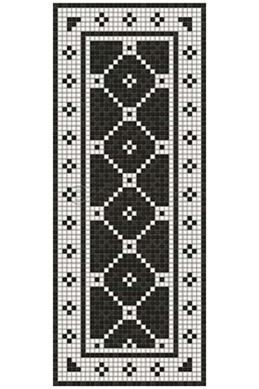 images Tesserae Pella Vinyl Floor Cloth, 36 x 90 Runner
