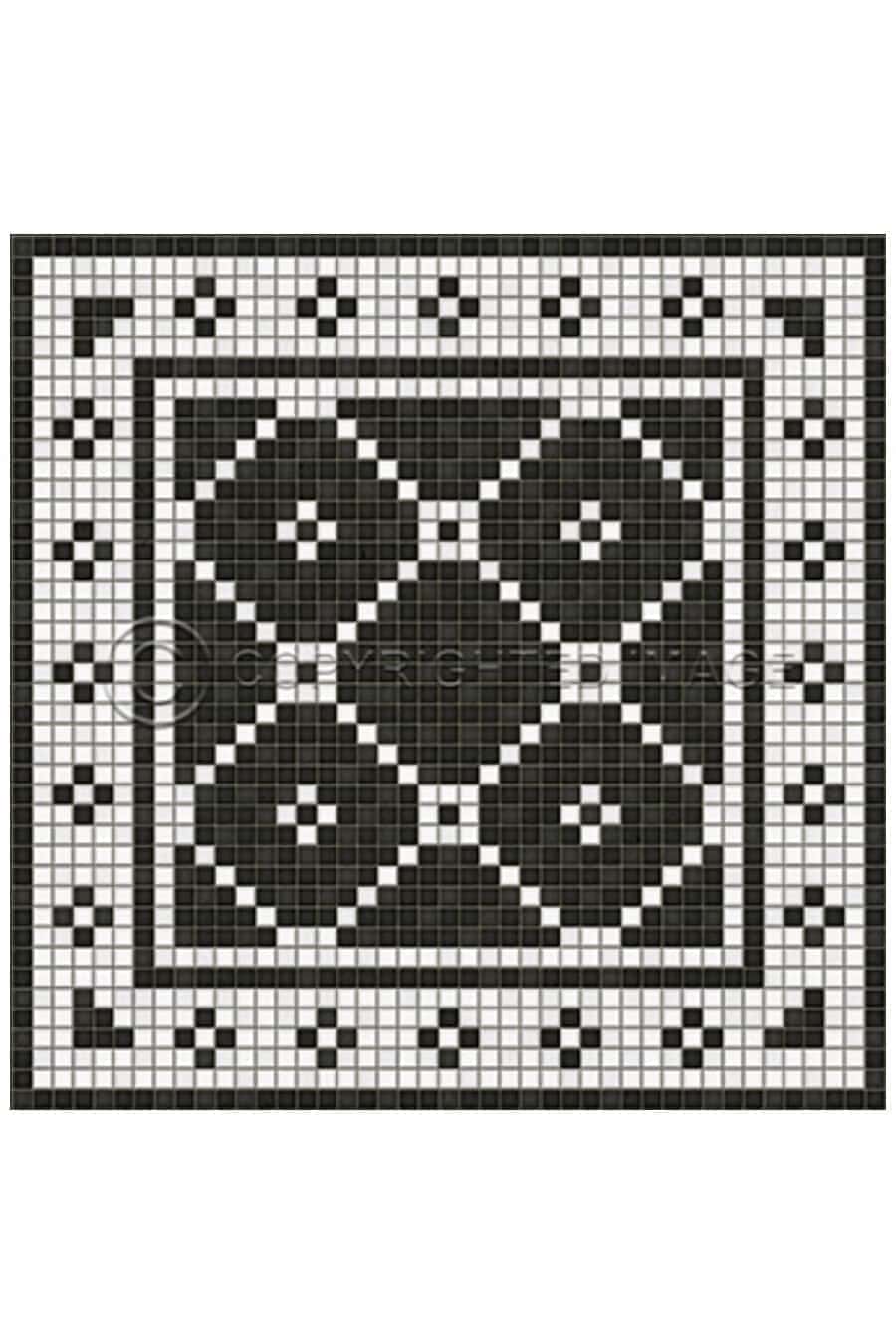 images Tesserae Pella Vinyl Floor Cloth, 48 x 48