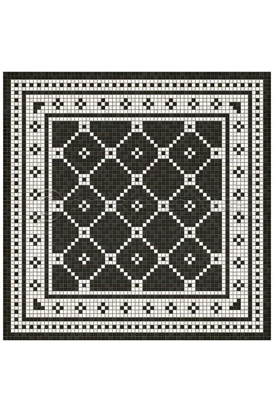 images Tesserae Pella Vinyl Floor Cloth, 72 x 72
