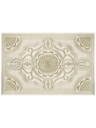 Theodora Alabaster Vinyl Floor Cloth
