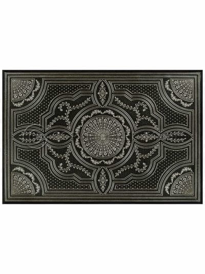 Theodora Onyx Vinyl Floor Cloth