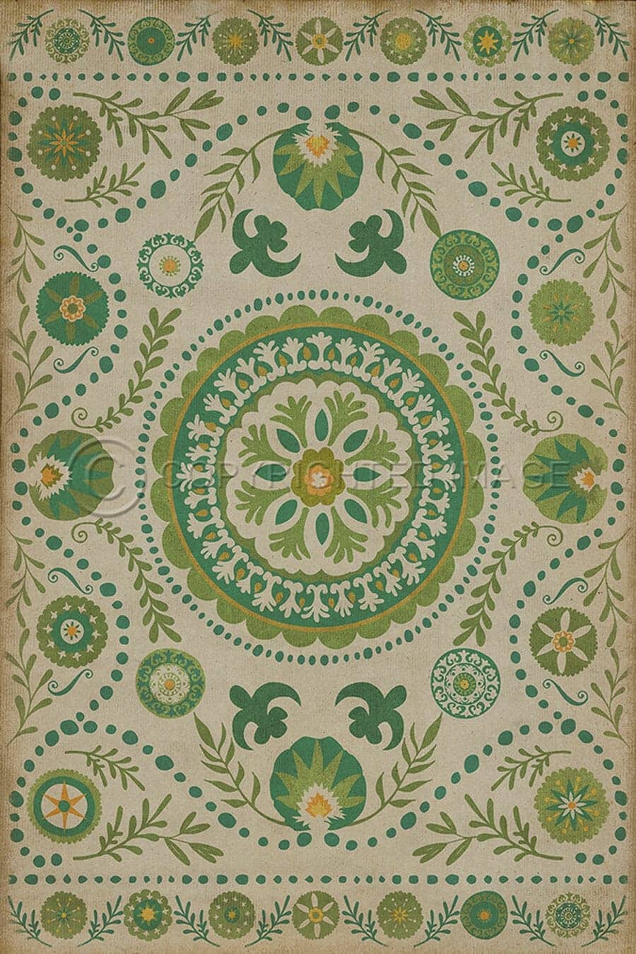 images Thrushwood Hedge Vinyl Floor Cloth, Rectangle