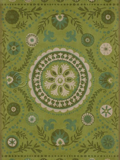 Thrushwood Privet Vinyl Floor Cloth, Rectangle