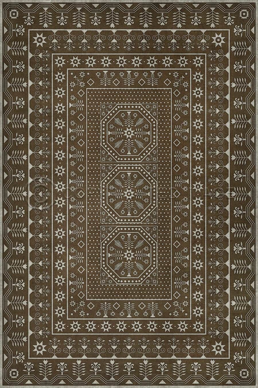 images Tin Ceiling Cocoa Vinyl Floor Cloth