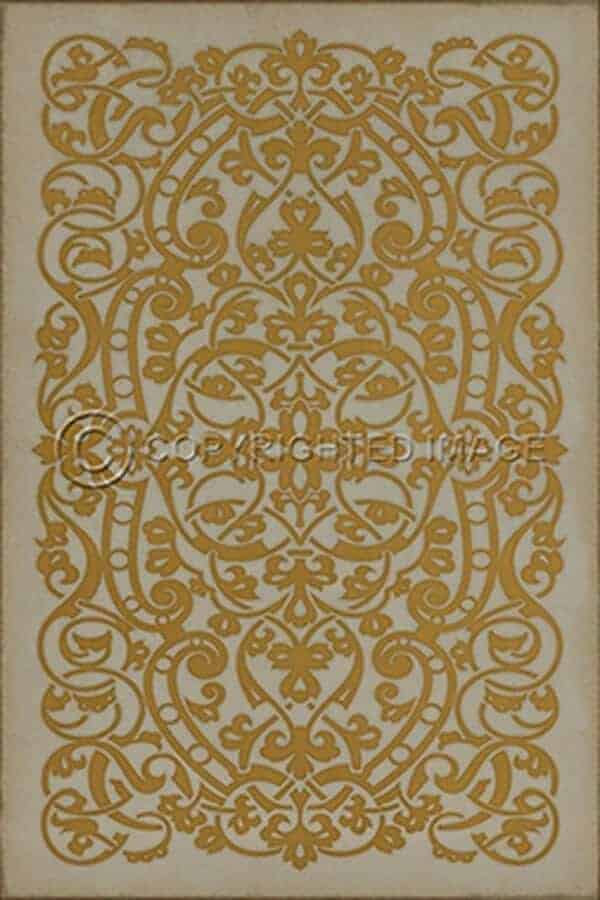 images Versailles Gold Vinyl Floor Cloth