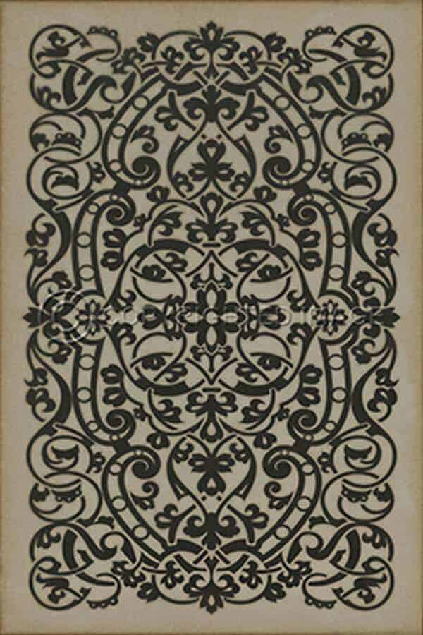 images Versailles Onyx Vinyl Floor Cloth