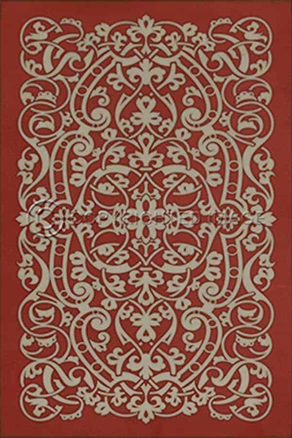 images Versailles Ruby Vinyl Floor Cloth