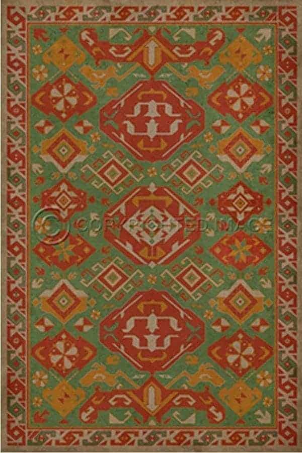 images Virginia Clementine Vinyl Floor Cloth
