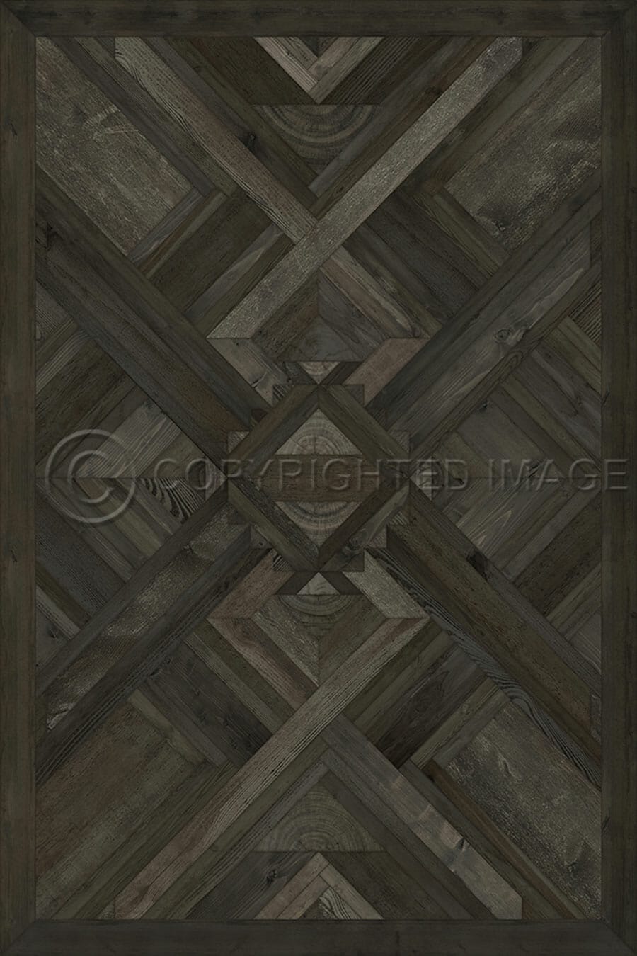 images Woodwork Primeval Vinyl Floor Cloth, 52 x 76, 70 x 102