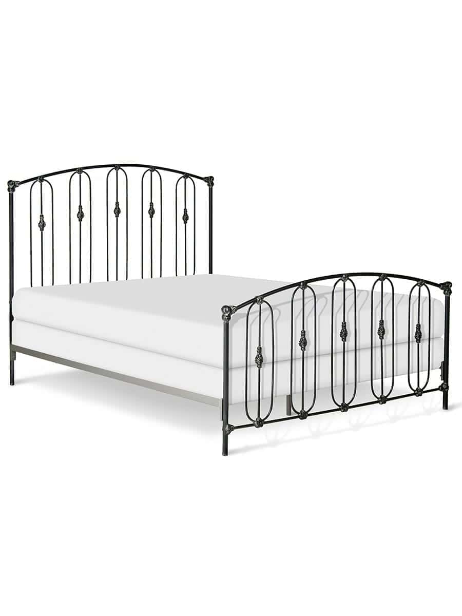Cora Wrought Iron Bed, Queen, Antique Black Cora Wrought Iron Bed, Queen, Antique Black