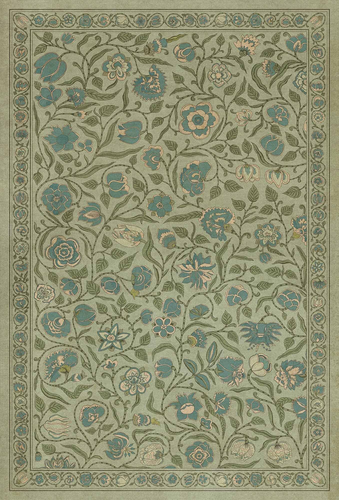 images English Garden Dewdrop Vinyl Floor Cloth 38x56