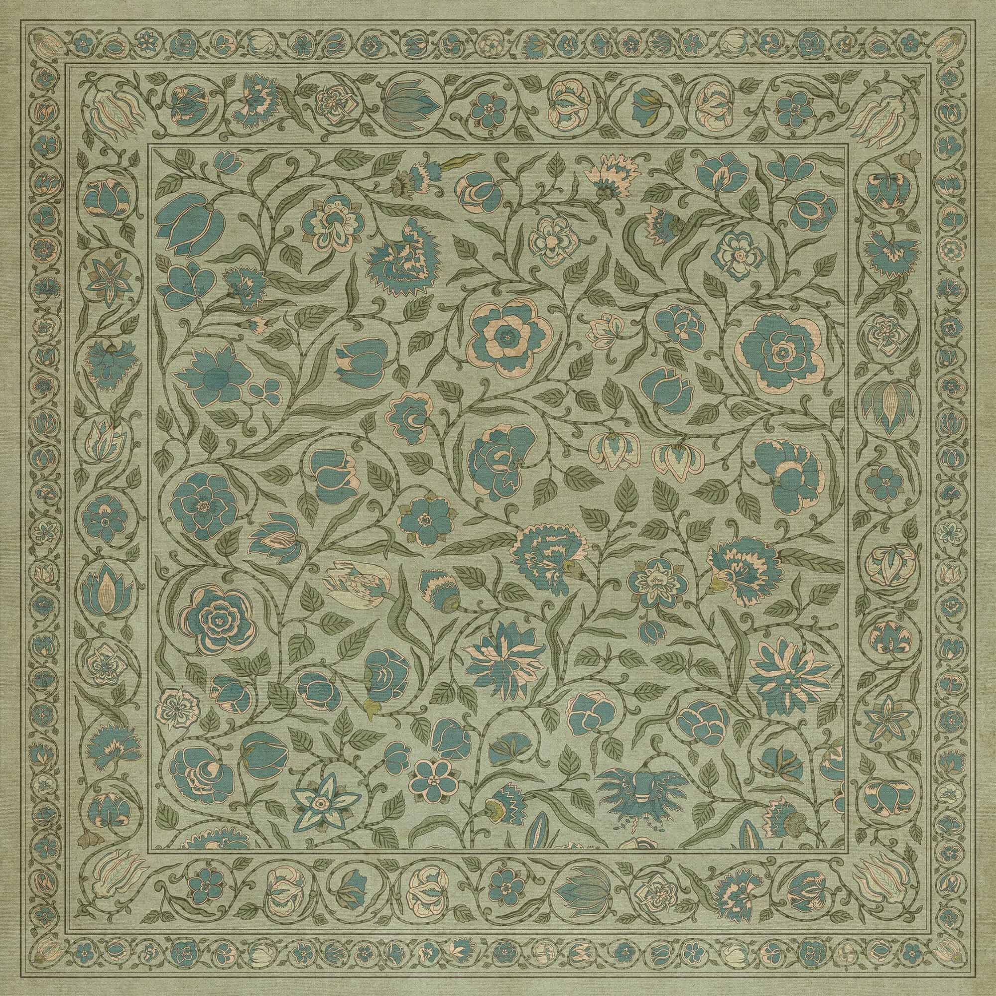 images English Garden Dewdrop Vinyl Floor Cloth 60x60, 72x72