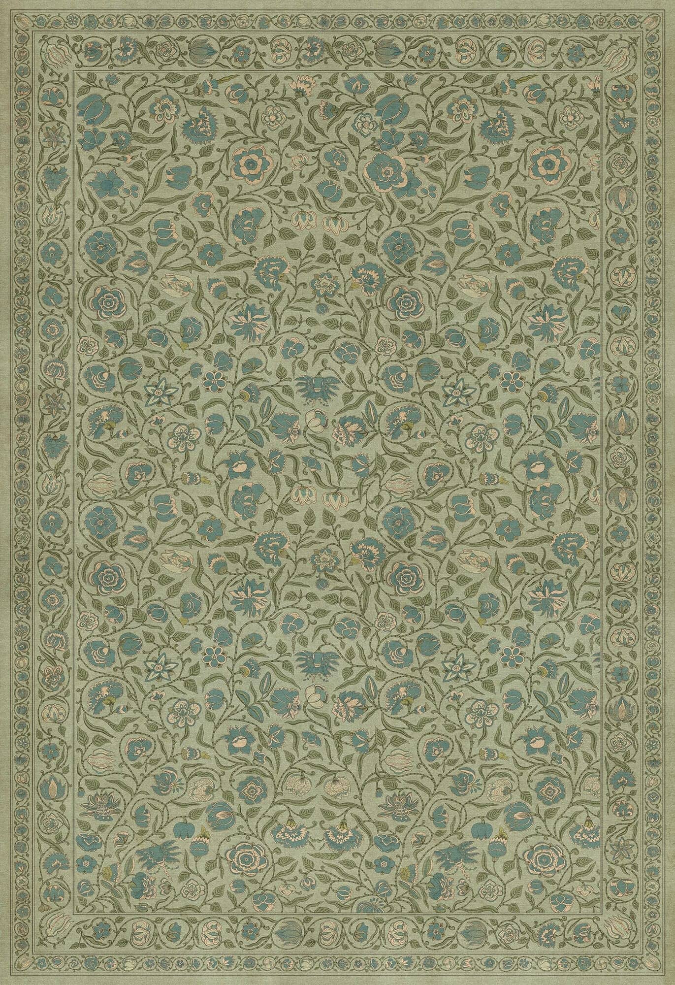 images English Garden Dewdrop Vinyl Floor Cloth 96x140, 120x175