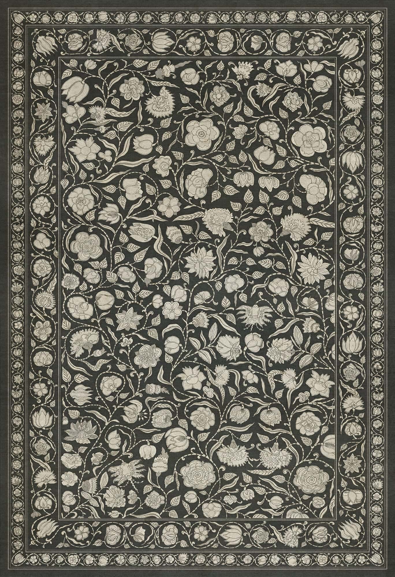 images English Garden Night Vinyl Floor Cloth 52x76, 70x102