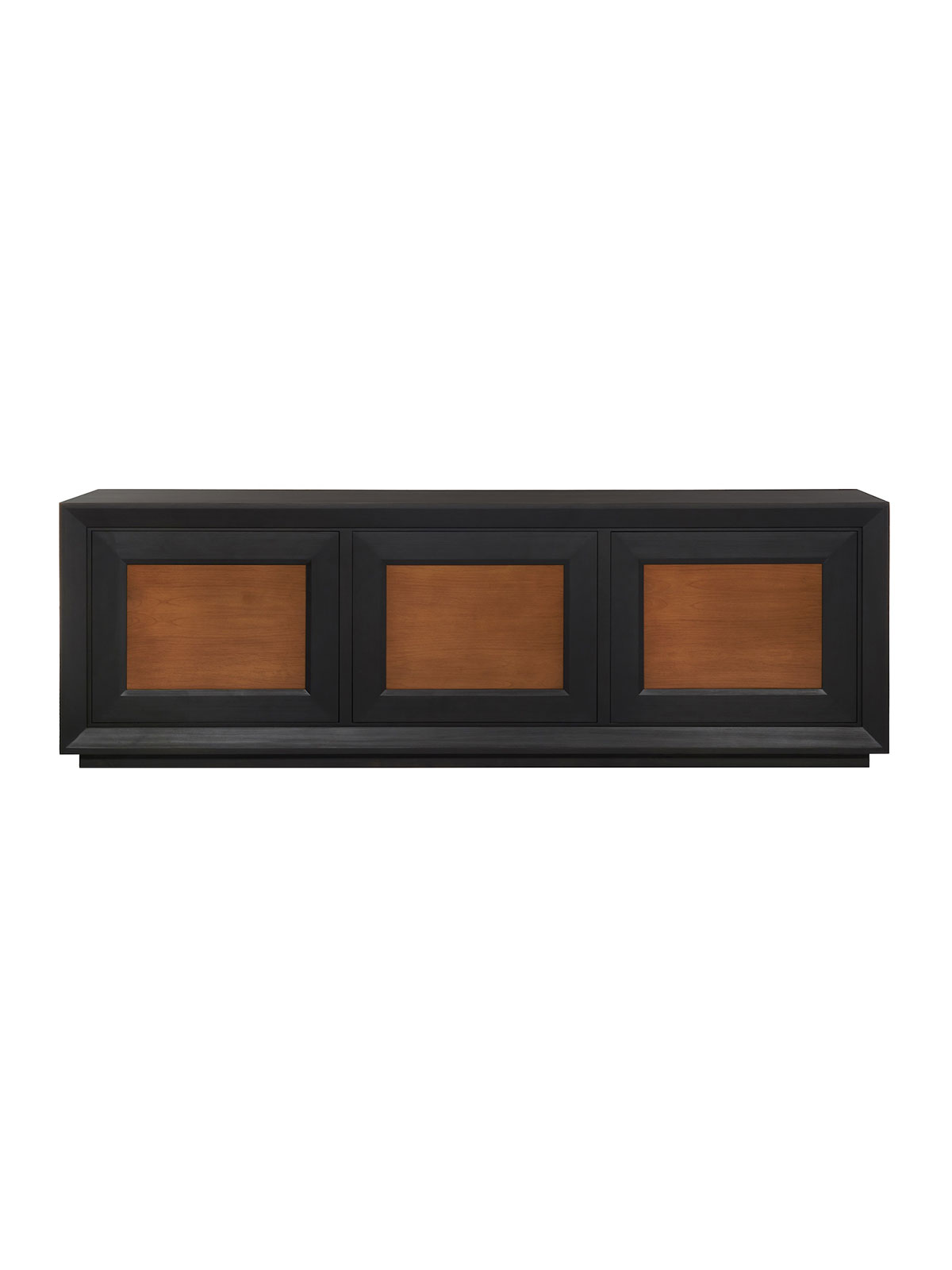 Burnett-Entertainment-Center,-Ebony-with-Pecan Burnett Entertainment Center, Ebony with Pecan Doors