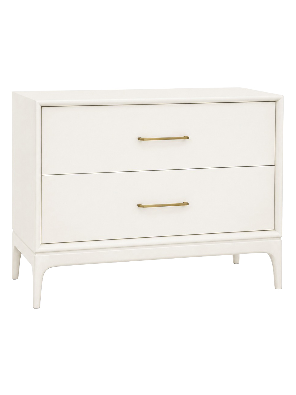 Greenport Large Two Drawer Nightstand Antique White Greenport Large Two Drawer Nightstand Antique White
