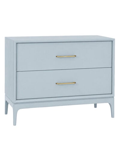 Greenport Large Two Drawer Nightstand Noosa Blue