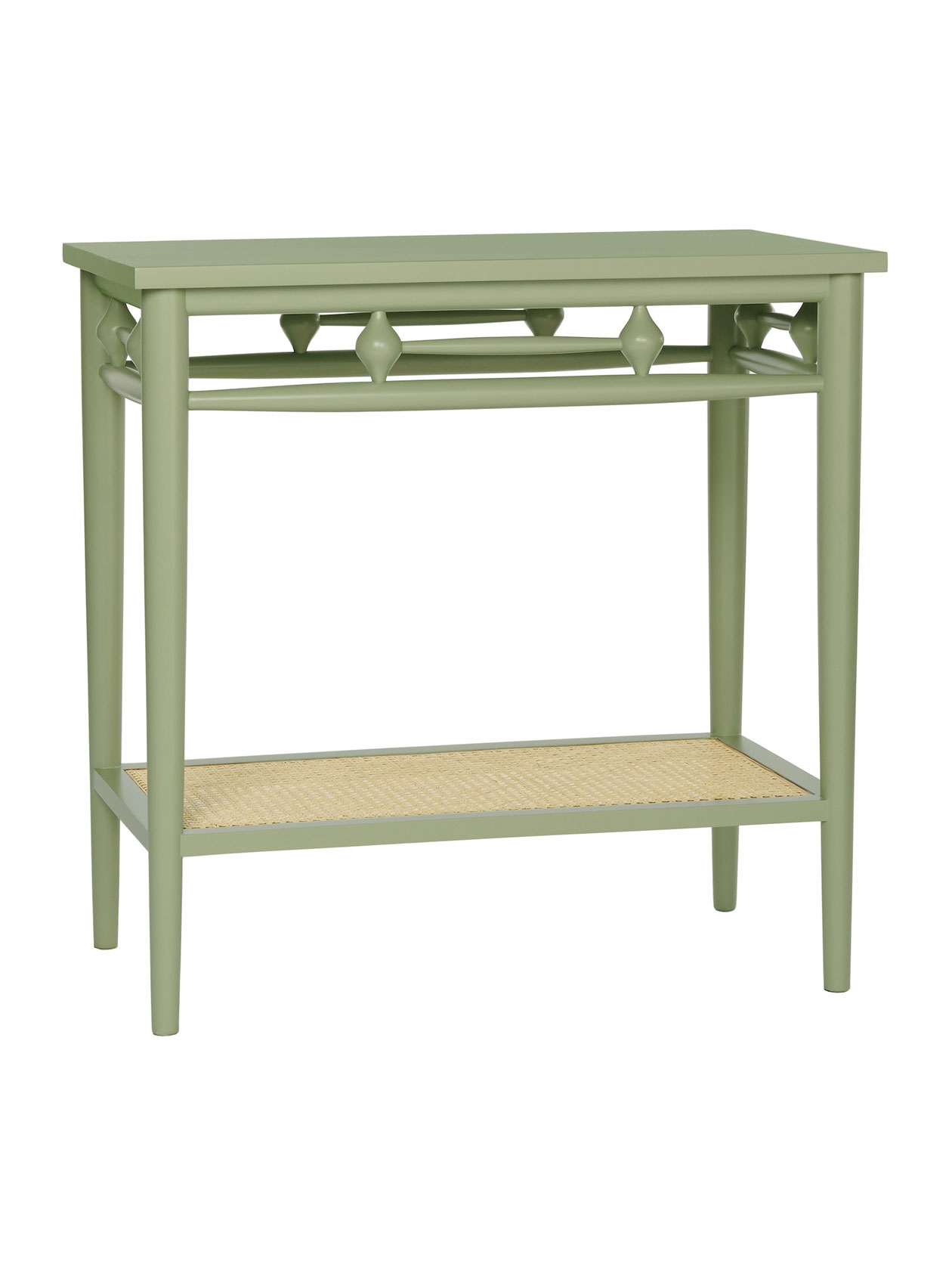 Westhampton Side Table, Sage, Natural Cane Westhampton Side Table, Sage, Natural Cane