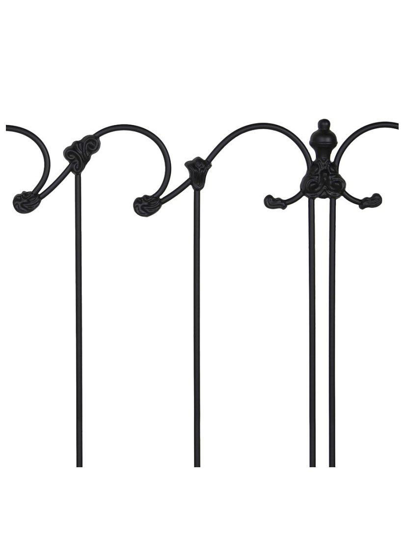 Violet-Canopy-Wrought-Iron-Bed,-detail-2 Violet Canopy Wrought Iron Bed, Detail
