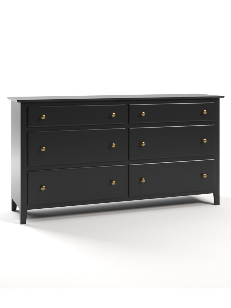 large black dresser Modern 9 Drawer For Bedroom Storage Wide Chest Of Drawers, Sturdy & Safe Black Primary Living Space American Design,Contemporary With 9 wide and deep drawers Black 6-Drawer Dresser for Bedroom,