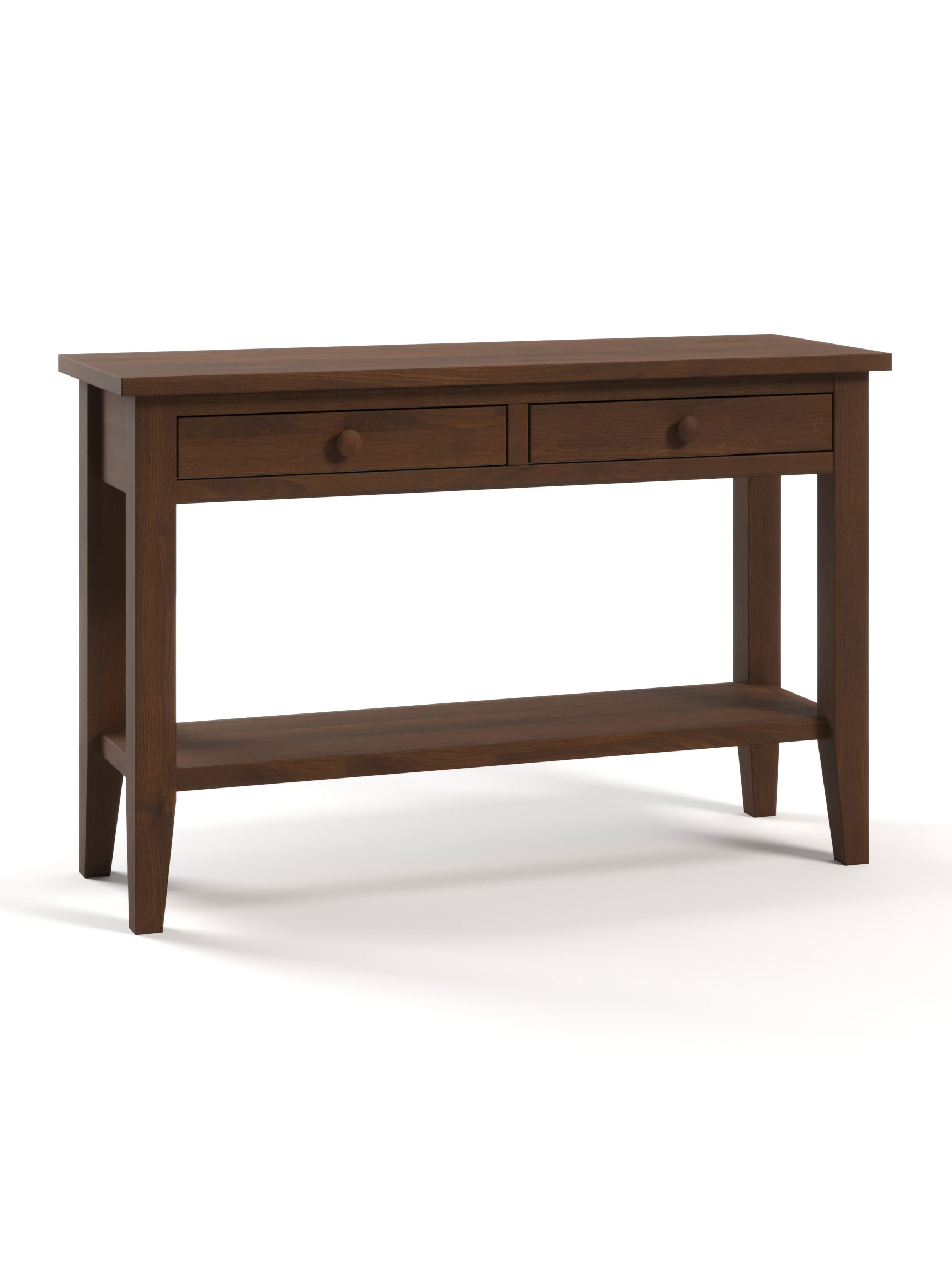 Coastal Cottage Two Drawer Sofa Table, Coffee Stain Coastal Cottage Two Drawer Sofa Table, Coffee Stain