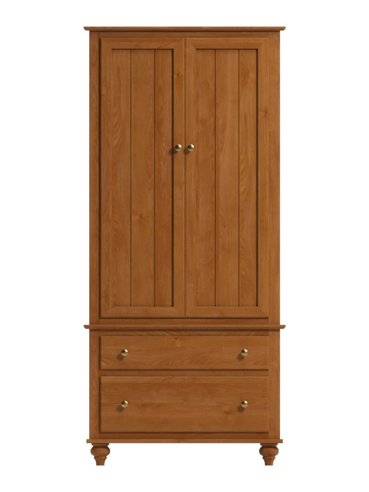 Coastal Cottage Two Door Armoire, Bun Foot, Barn Board, Antique Brass Knobs, Seely, Straight On Coastal Cottage Two Door Armoire, Bun Foot, Barn Board, Antique Brass Knobs, Seely, Straight On