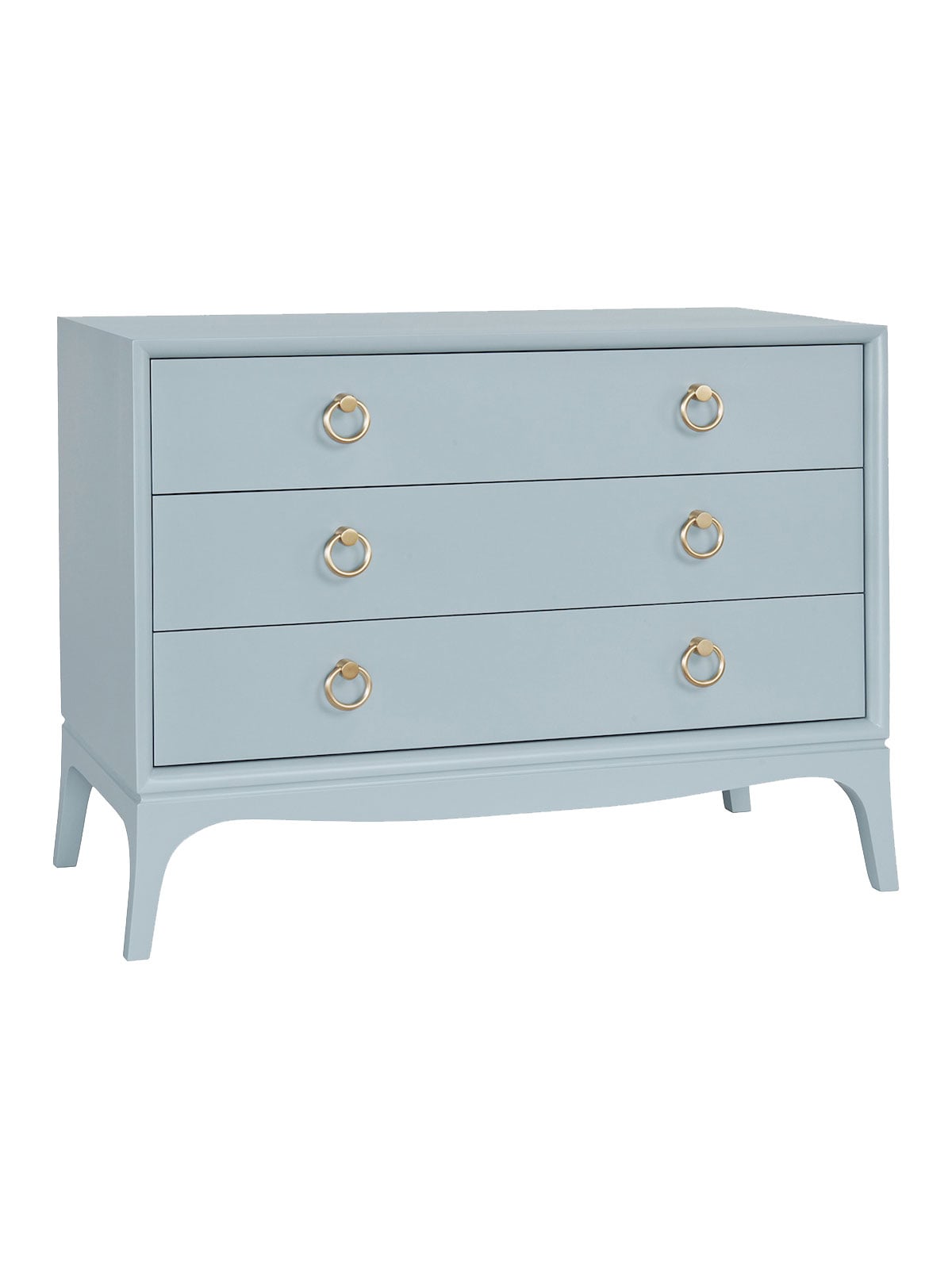 Coopers Large 3 Drawer Nightstand, Noosa Blue, Side Coopers Large 3 Drawer Nightstand, Noosa Blue, Side