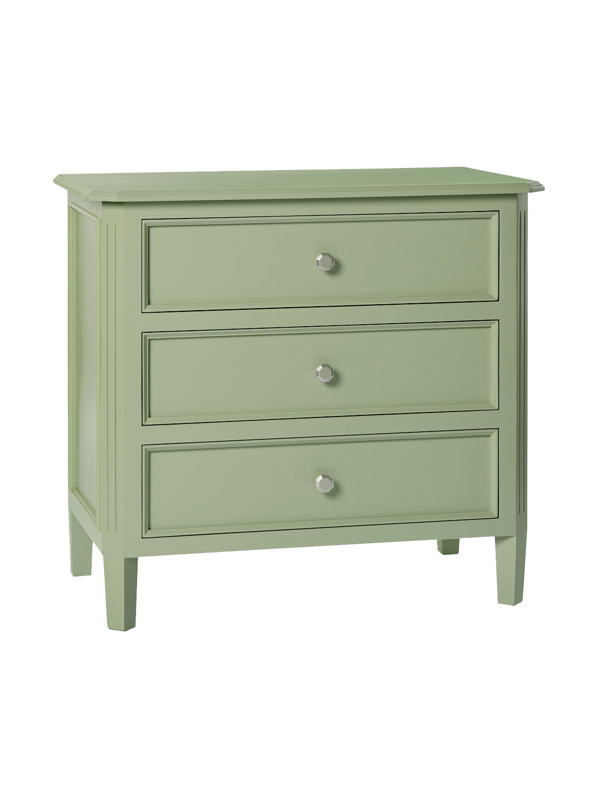 Fairlea 3 Drawer Nightstand, Sage Fairlea 3 Drawer Nightstand, Sage