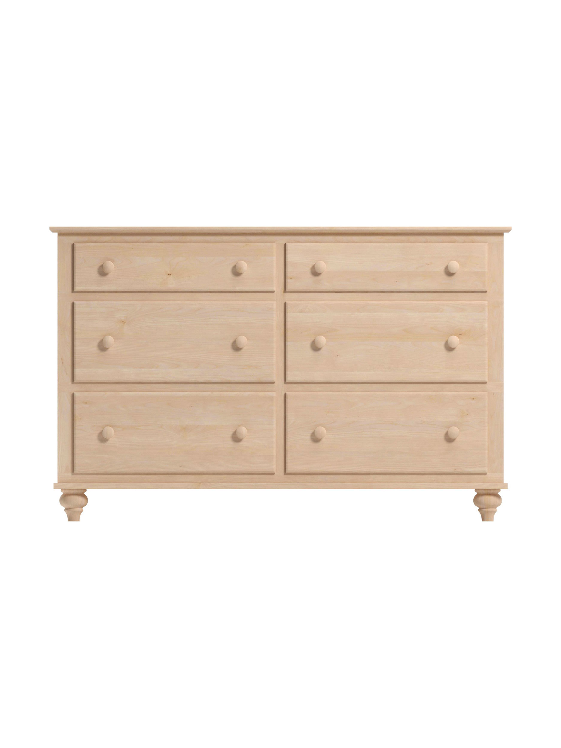 Coastal Cottage Six Drawer Dresser, Natural Stain 2 Coastal Cottage Six Drawer Dresser, Natural Stain 2