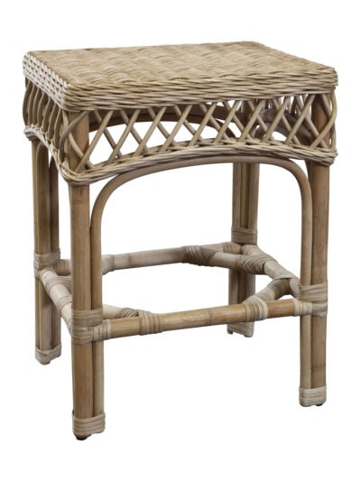 Nantucket Wicker Backless Counter Stool, Natural