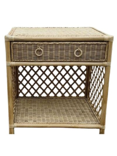Naples Wicker Bedside Table, Natural