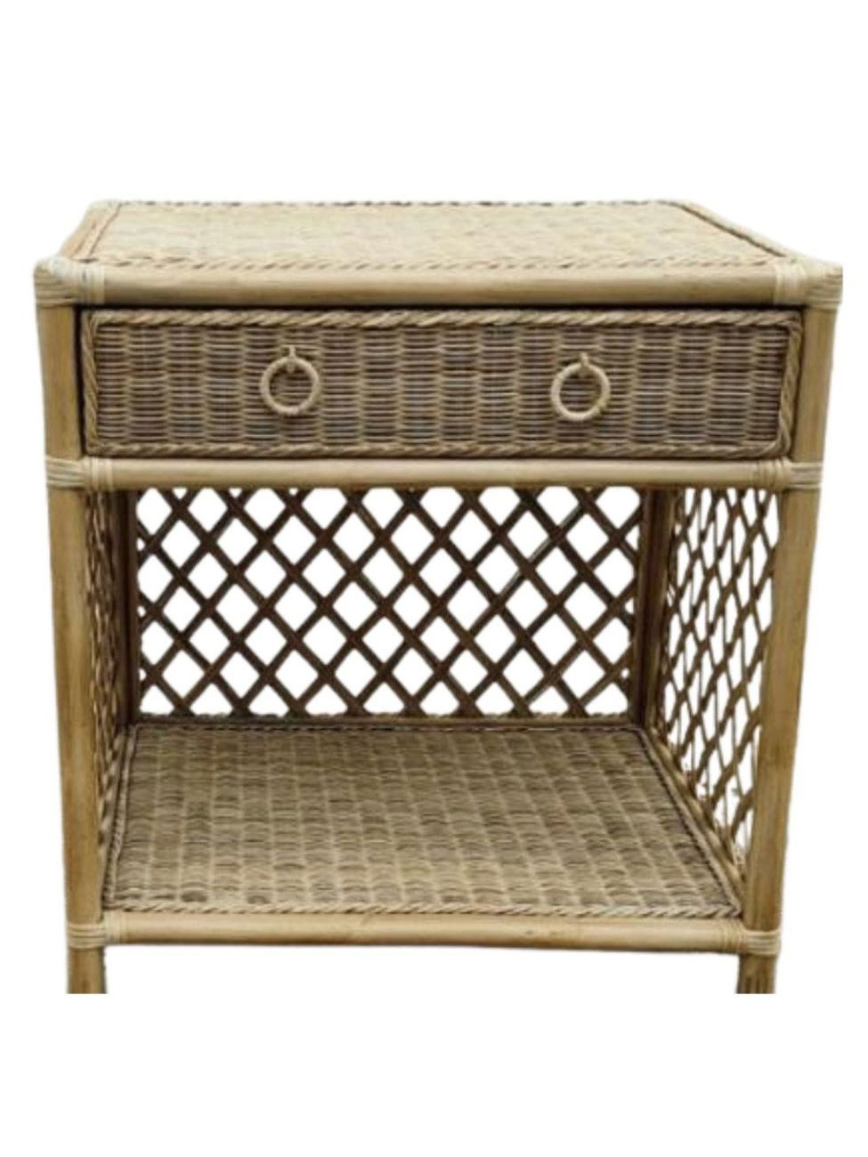 Naples Wicker Bedside Table, Natural Naples Wicker Bedside Table, Natural