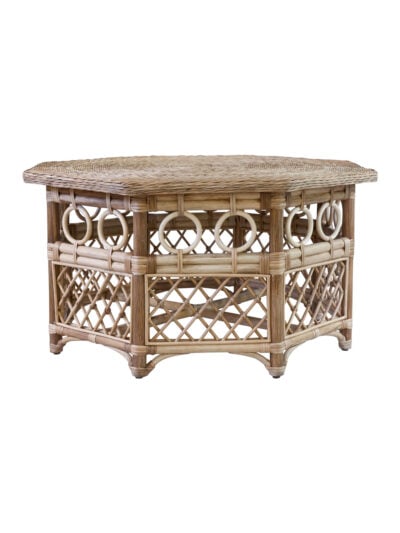 Portofino Wicker Octagonal Coffee Table, Natural