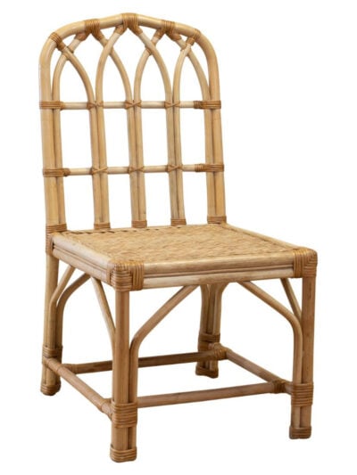 Moroccan Wicker Dining Chair, Natural