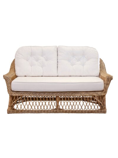 Charleston Wicker Loveseat, Natural