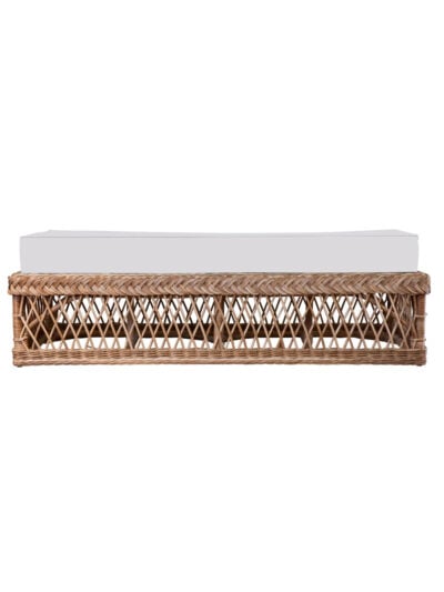 Charleston Wicker Ottoman, Natural