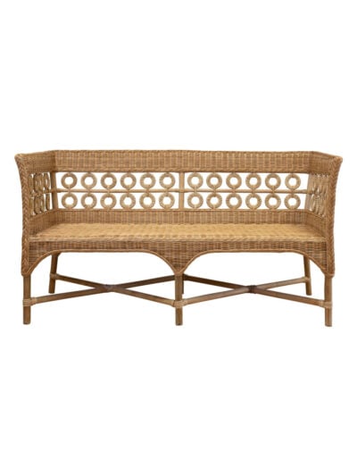 Portofino Wicker Settee, Natural