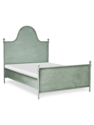 Beverly Wrought Iron Bed, Queen, Vintage Green