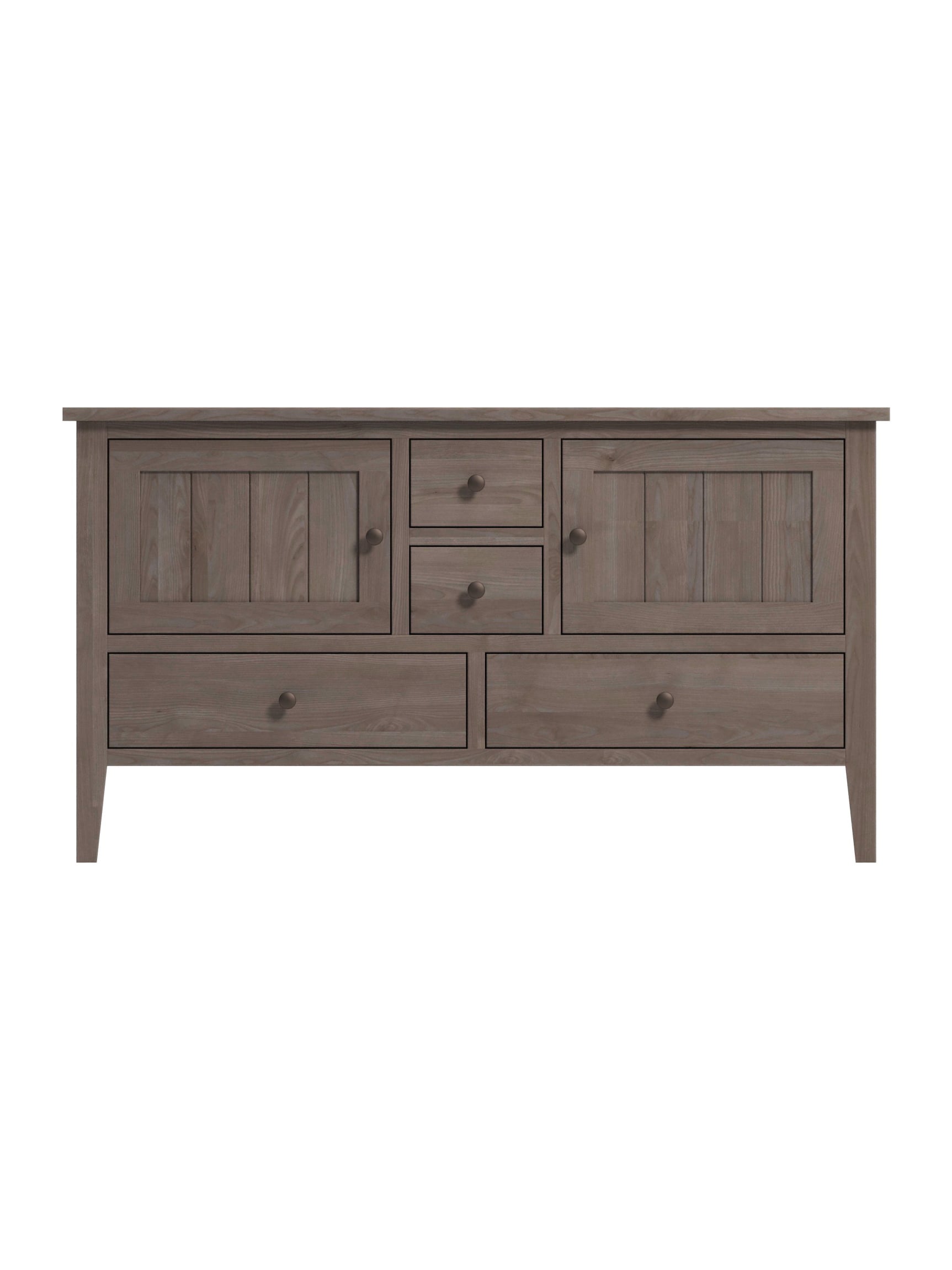 Mayport 4 Drawer TV Console, Tapered Legs, Barn Board, Oil Rubbed Bronze Knobs, Driftwood, Straight On Mayport 4 Drawer TV Console, Tapered Legs, Barn Board, Oil Rubbed Bronze Knobs, Driftwood, Straight On