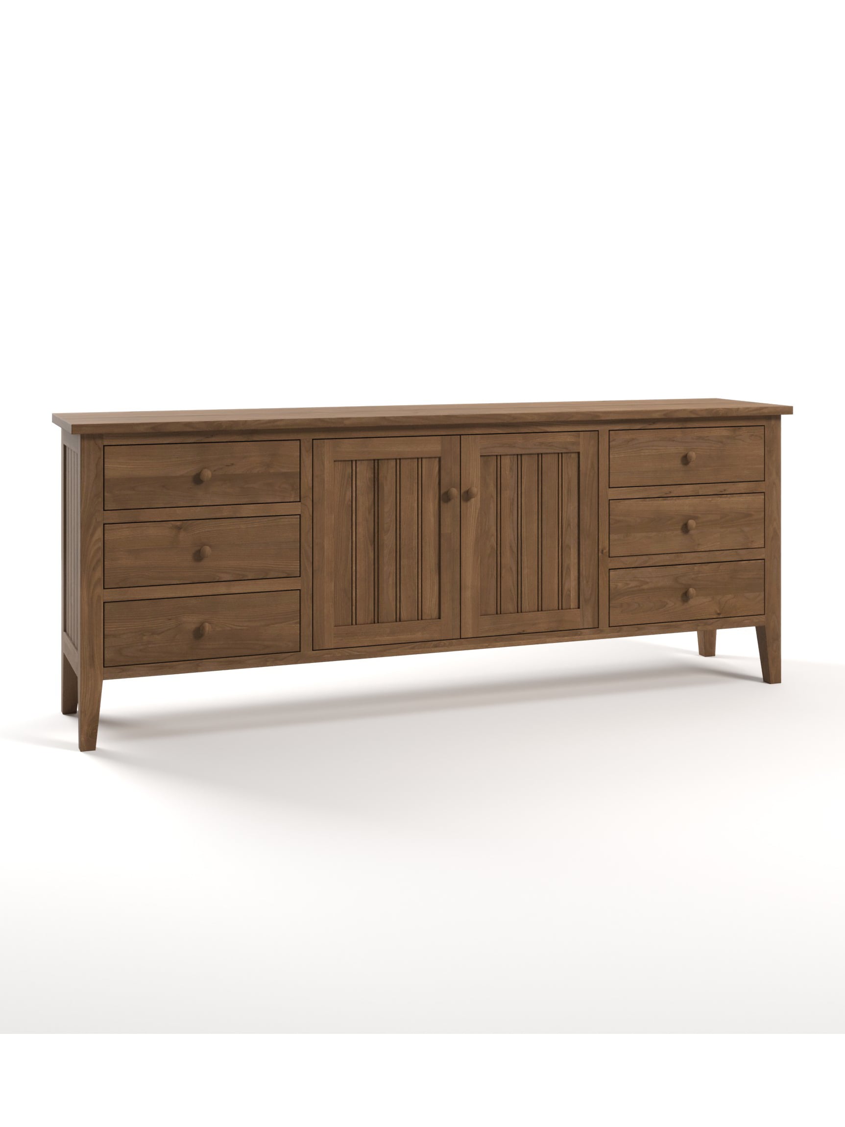 Ormond 6 Drawer TV Console, Tapered Legs, Barn Board, Wood Knobs, Provincial Ormond 6 Drawer TV Console, Tapered Legs, Barn Board, Wood Knobs, Provincial