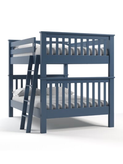Coastal Cottage Full over Full Bunk Bed, Dusk, Angled
