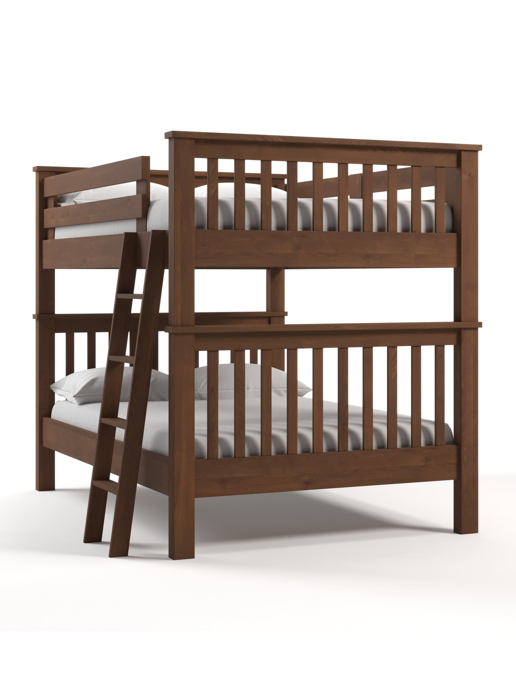 Coastal Cottage Full over Full Bunk Bed, Stained Medium Coastal Cottage Full over Full Bunk Bed, Stained Medium