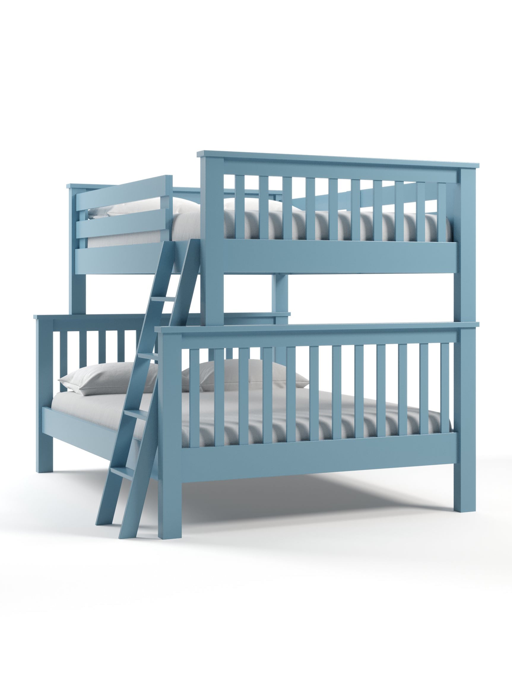 Coastal Cottage Full over Queen Bunk Bed, Deep Sky, Angled Coastal Cottage Full over Queen Bunk Bed, Deep Sky, Angled