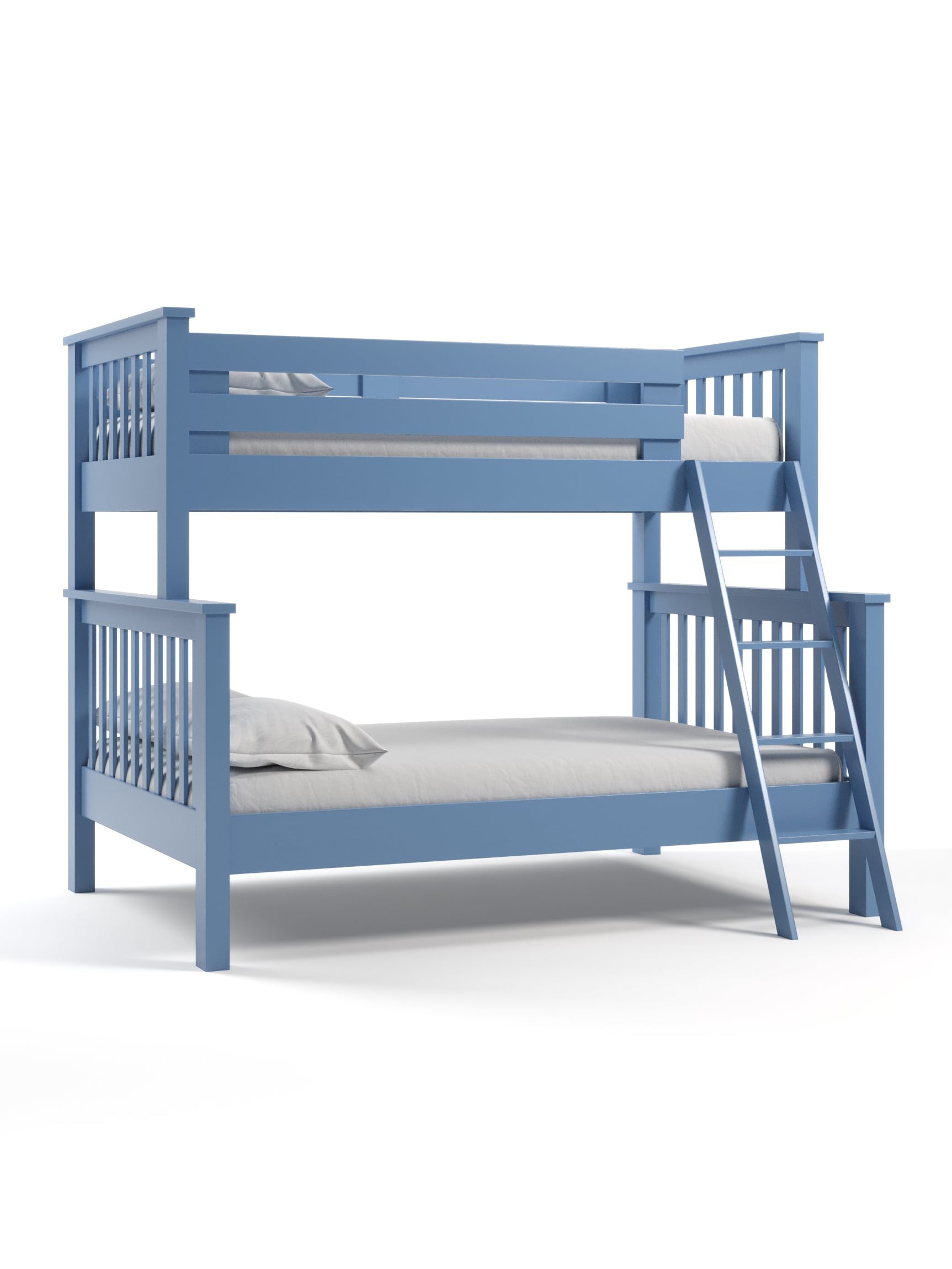 Coastal Cottage Twin over Full Bunk Bed, Periwinkle Coastal Cottage Twin over Full Bunk Bed, Periwinkle