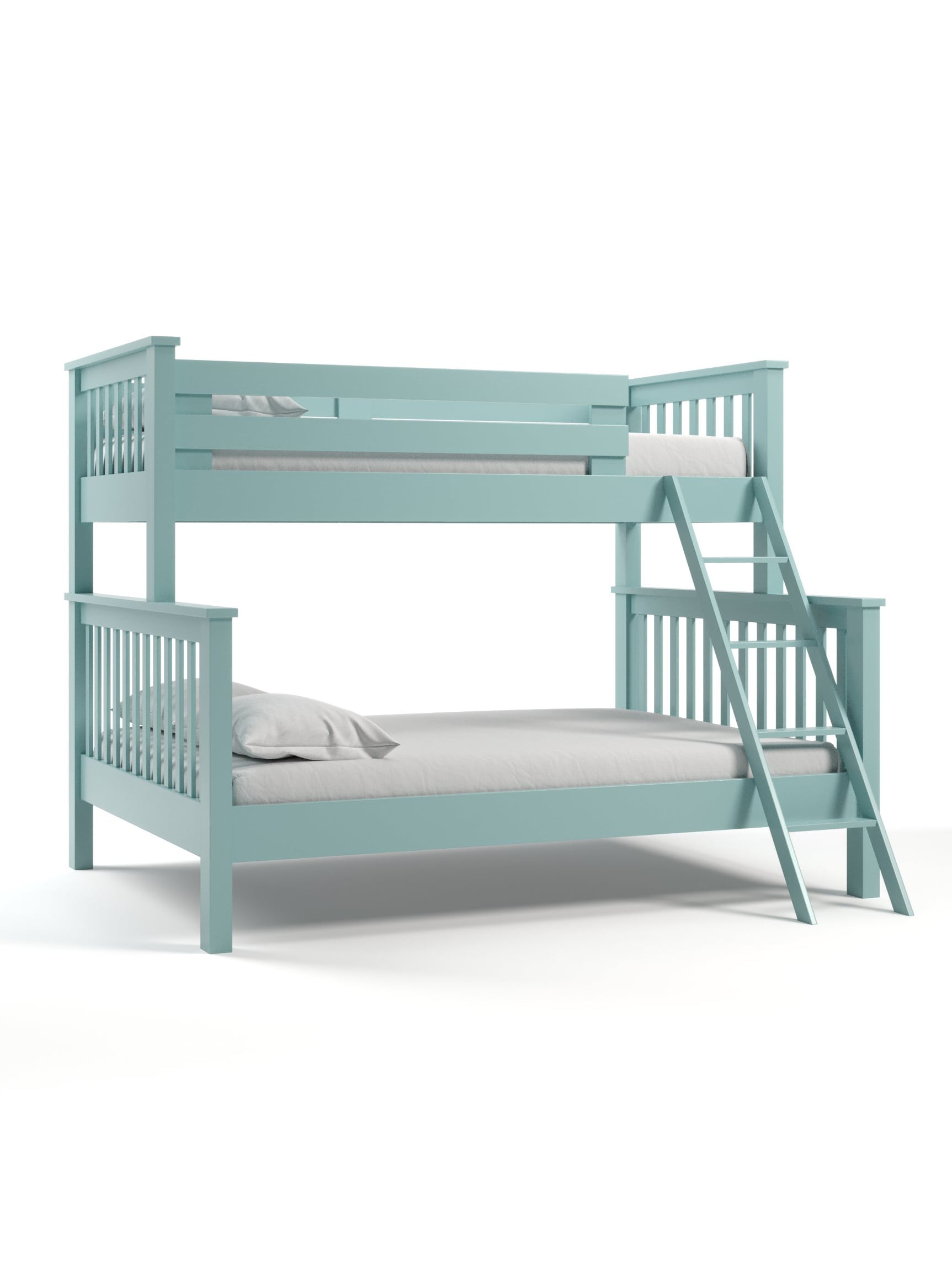 Coastal Cottage Twin over Queen Bunk Bed, Aquamarine Coastal Cottage Twin over Queen Bunk Bed, Aquamarine