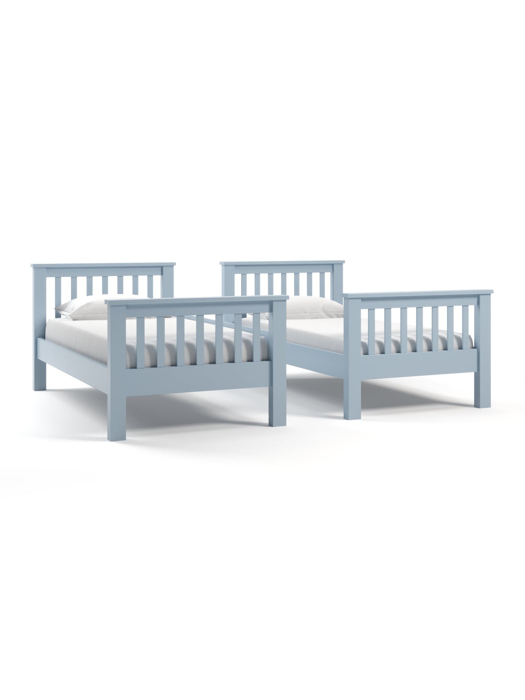 Coastal Cottage Twin over Twin Bunk Bed, Cool Breeze, Unstacked Coastal Cottage Twin over Twin Bunk Bed, Cool Breeze, Unstacked