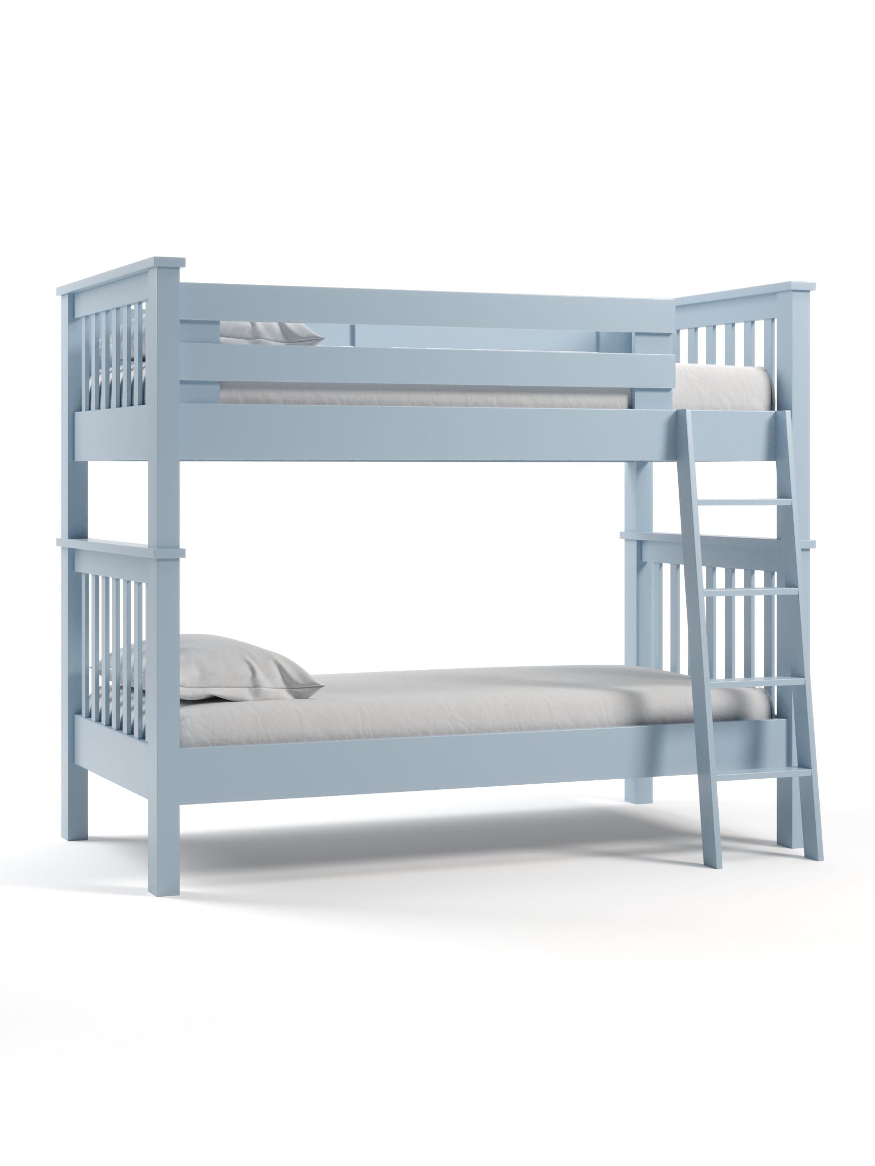 Coastal Cottage Twin over Twin Bunk Bed, Cool Breeze Coastal Cottage Twin over Twin Bunk Bed, Cool Breeze
