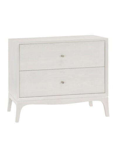 Coopers Two Drawer Nightstand White Wash