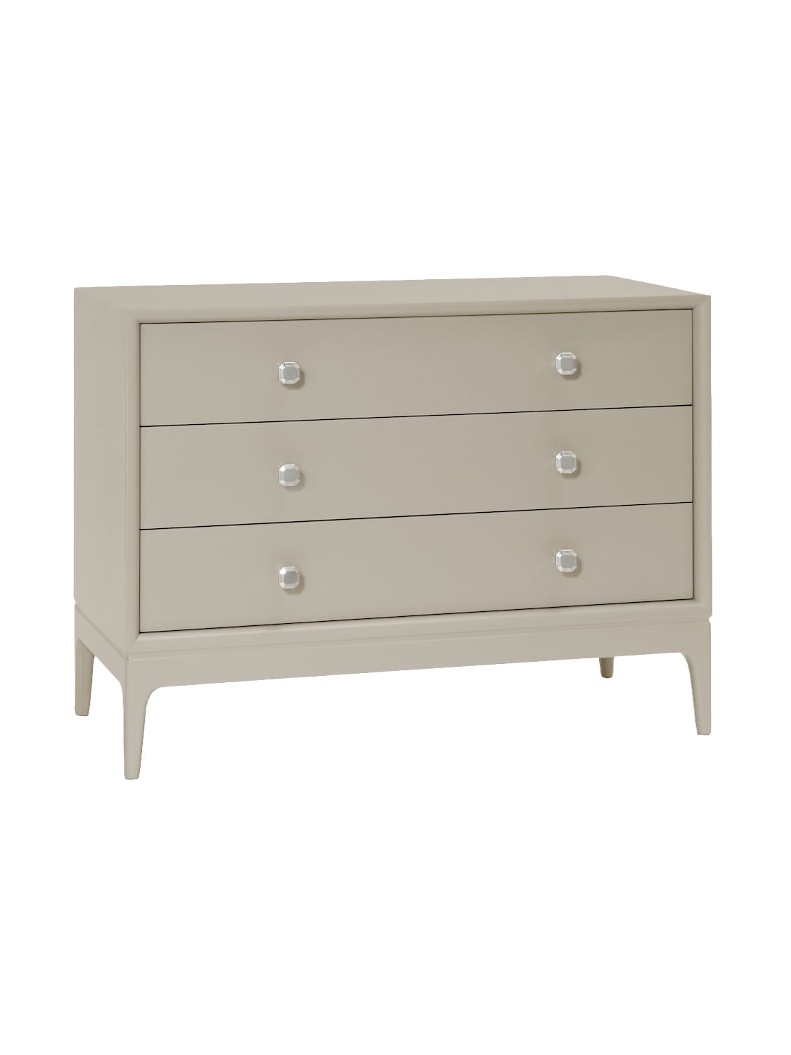 Greenport Large Three Drawer Nightstand Shell Grey Greenport Large Three Drawer Nightstand Shell Grey